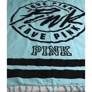 New Victoria's Secret PINK Festival / Beach Blanket Aqua Blue Beach Retro NWT
